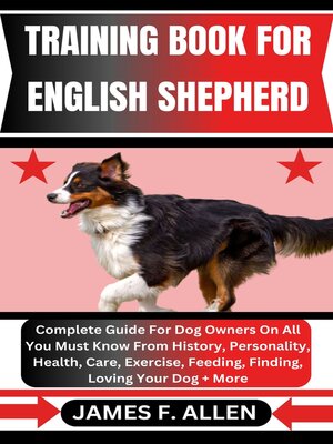 cover image of TRAINING BOOK FOR ENGLISH SHEPHERD